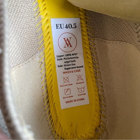 Vivaia Claire Walker Shoes Water-Repellent Round-Toe Walking Flats Almond:40.5 - Picture 5 of 10